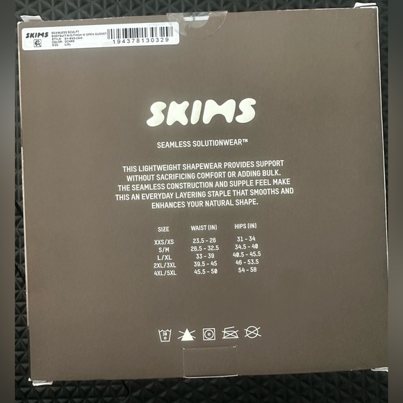 SKIMS Seamless Sculpt Mid Thigh Open Gusset Bodysuit Ochre - Picture 3 of 4